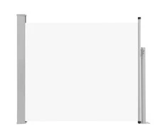 Ištraukiama šoninė kiemo pertvara, kreminės spalvos, 100x300cm