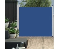 Ištraukiama šoninė kiemo pertvara, mėlynos spalvos, 100x300cm