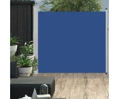 Ištraukiama šoninė kiemo pertvara, mėlynos spalvos, 170x300cm