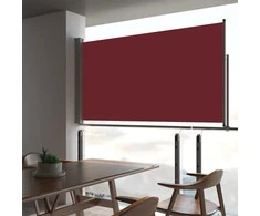 Ištraukiama šoninė kiemo pertvara, raudonos spalvos, 160x300cm