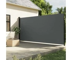 Ištraukiama šoninė markizė, antracito spalvos, 220x600cm