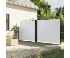 Ištraukiama šoninė markizė, baltos spalvos, 180x600cm
