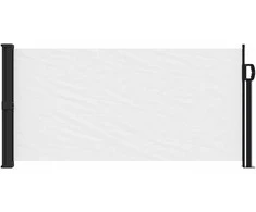 Ištraukiama šoninė markizė, baltos spalvos, 100x500cm