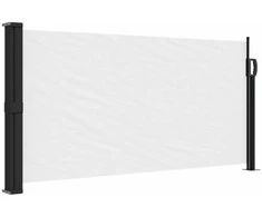 Ištraukiama šoninė markizė, baltos spalvos, 100x500cm