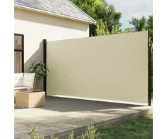 Ištraukiama šoninė markizė, kreminės spalvos, 200x600cm