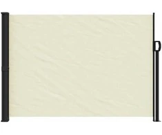 Ištraukiama šoninė markizė, kreminės spalvos, 140x500cm