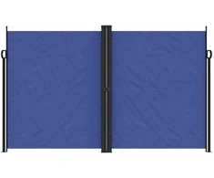 Ištraukiama šoninė markizė, mėlynos spalvos, 200x600cm