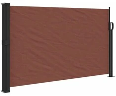 Ištraukiama šoninė markizė, rudos spalvos, 117x300cm
