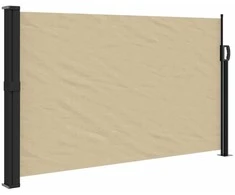 Ištraukiama šoninė markizė, smėlio spalvos, 117x300cm