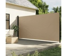 Ištraukiama šoninė markizė, smėlio spalvos, 220x600cm