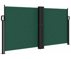 Ištraukiama šoninė markizė, tamsiai žalios spalvos, 120x1200cm