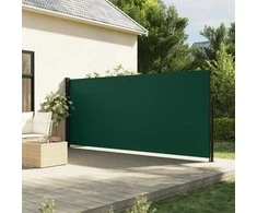Ištraukiama šoninė markizė, tamsiai žalios spalvos, 180x500cm