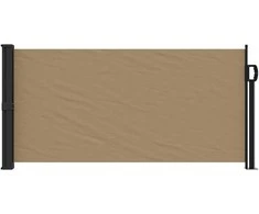 Ištraukiama šoninė markizė, taupe spalvos, 100x500cm