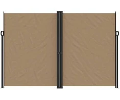 Ištraukiama šoninė markizė, taupe spalvos, 220x1200cm