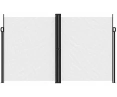 Ištraukiama šoninė pertvara, baltos spalvos, 200x1000cm