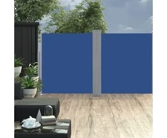 Ištraukiama šoninė pertvara, mėlynos spalvos, 160x600cm