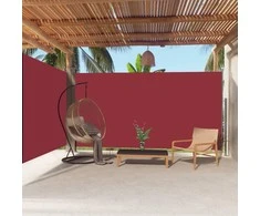 Ištraukiama šoninė pertvara, raudonos spalvos, 200x600cm