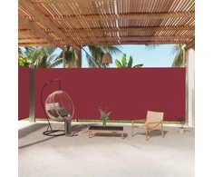 Ištraukiama šoninė pertvara, raudonos spalvos, 220x1000cm