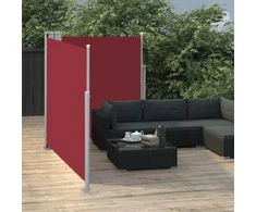 Ištraukiama šoninė pertvara, raudonos spalvos, 140x600cm