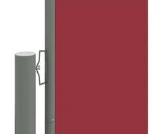 Ištraukiama šoninė pertvara, raudonos spalvos, 220x600cm