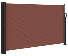 Ištraukiama šoninė pertvara, rudos spalvos, 120x600cm
