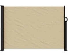 Ištraukiama šoninė pertvara, smėlio spalvos, 140x600cm