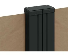 Ištraukiama šoninė pertvara, taupe spalvos, 140x600cm