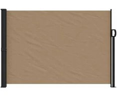 Ištraukiama šoninė pertvara, taupe spalvos, 140x600cm