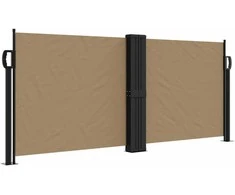Ištraukiama šoninė pertvara, taupe spalvos, 100x600cm