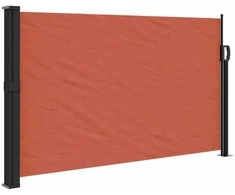 Ištraukiama šoninė pertvara, terakota spalvos, 120x600cm