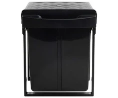 Ištraukiama virtuvės spintelės šiukšliadėžė, 48l, soft-close