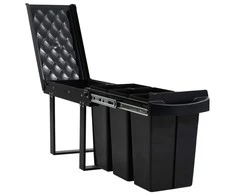 Ištraukiama virtuvės spintelės šiukšliadėžė, 36l, soft-close