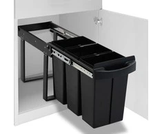 Ištraukiama virtuvės spintelės šiukšliadėžė, 36l, soft-close