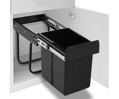 Ištraukiama virtuvės spintelės šiukšliadėžė, 20l, soft-close
