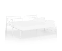 Lova Ištraukiamos sofos-lovos rėmas, baltas, 90x200cm, metalas