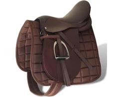 Jojimo Balno Komplektas, Natūrali Oda, Rudas, 17,5", 12 cm, 5-in-1