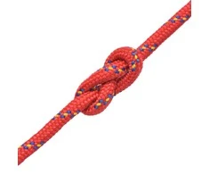 Jūrinė virvė, polipropilenas, 10mm, 50m, raudona