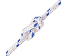 Jūrinė virvė, polipropilenas, 10mm, 50m, balta