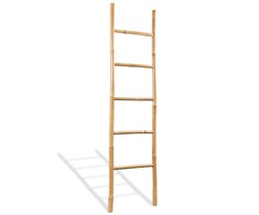 Kabykla rankšluosčiams su 5 laipteliais, bambukas,150 cm