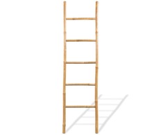 Kabykla rankšluosčiams su 5 laipteliais, bambukas,150 cm