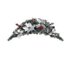 Kalėdinė arka su LED lemputėmis, žalios spalvos, 90cm, PVC