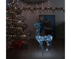 Kalėdinė dekoracija elnias, 120cm, akrilas, 140 šaltų baltų LED