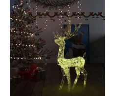 Kalėdinė dekoracija elnias, 120cm, akrilas, 140 šiltų baltų LED