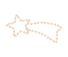 Kalėdinė dekoracija kometa su 48 šiltomis baltomis LED, 65x28cm