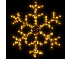 Kalėdinė dekoracija snaigė su 144 šiltomis LED, 59x59cm