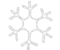 Kalėdinė dekoracija snaigė su 72 šiltomis baltomis LED, 38x37cm