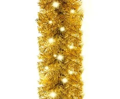 Kalėdinė girlianda su LED lemputėmis, auksinės spalvos, 10m