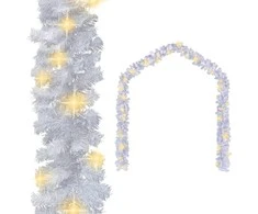 Kalėdinė girlianda su LED lemputėmis, balta, 20 m