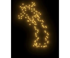 Kalėdinė šviečianti dekoracija meteoras, 115LED, 89cm