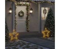 Kalėdinė šviečianti dekoracija žvaigždė, 80LED, 60cm